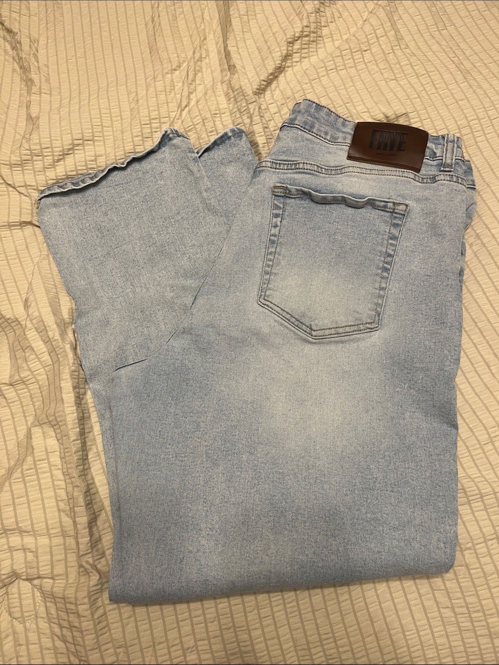 Frye Light Wash Straight Men's Jeans